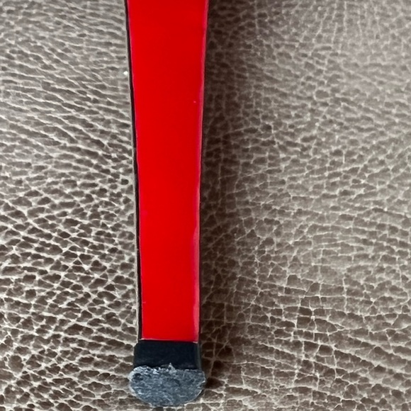 Christian Louboutin Highness 160 Nude Tan Platform Red Peep Toe Euro 38 1/2 - Picture 13 of 16